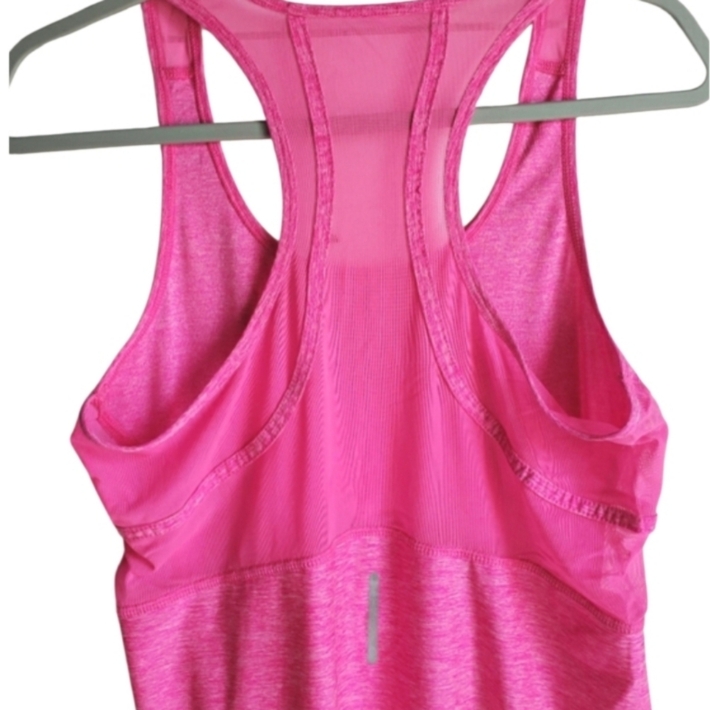 Reebox Pink Mesh Racerback Tank Top Size Small - Picture 4 of 6